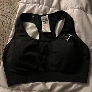 Black gymshark sport bra